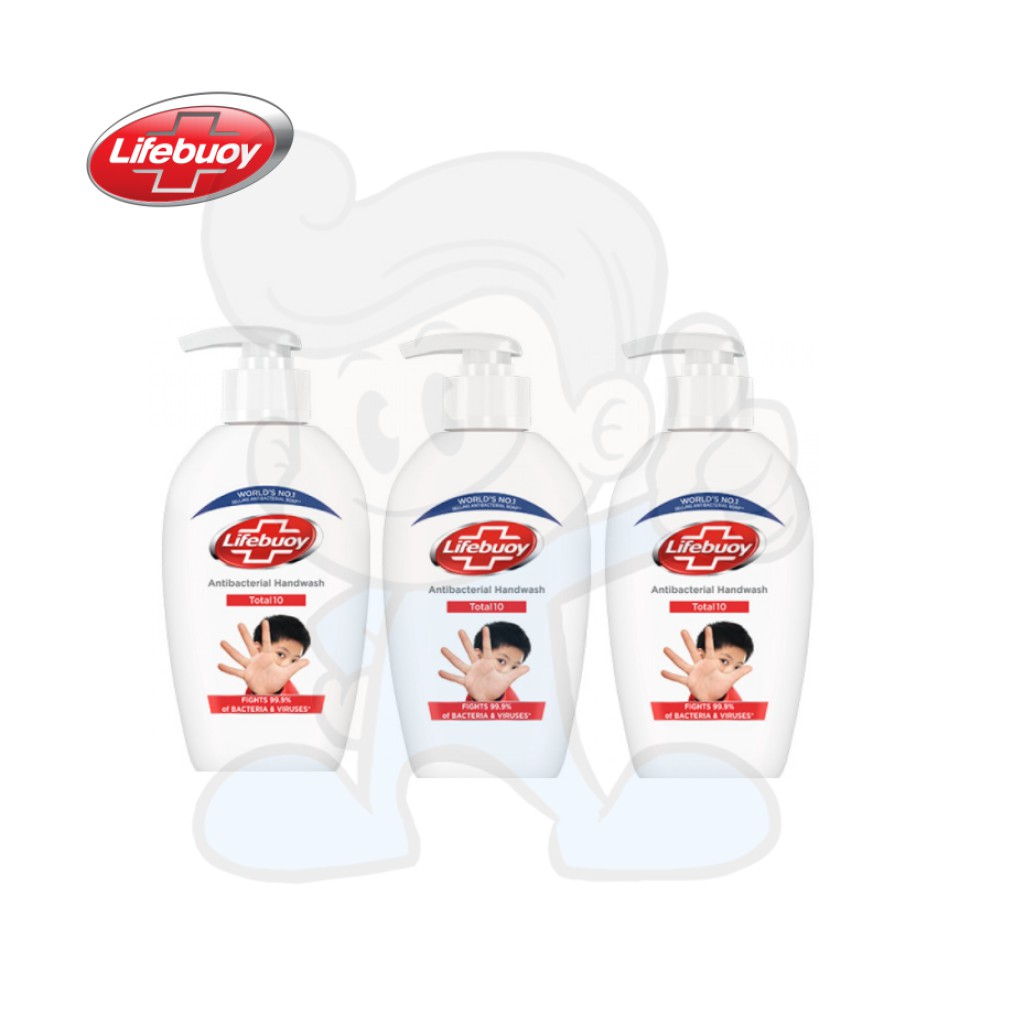 Lifebuoy Antibacterial Handwash Total 10 3 X 200ml Shopee Philippines