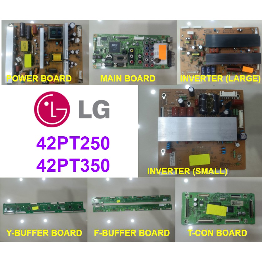 LG PLASMA TV LG 42PT250R 42PT350R Power Board EAX63329801 Main Board