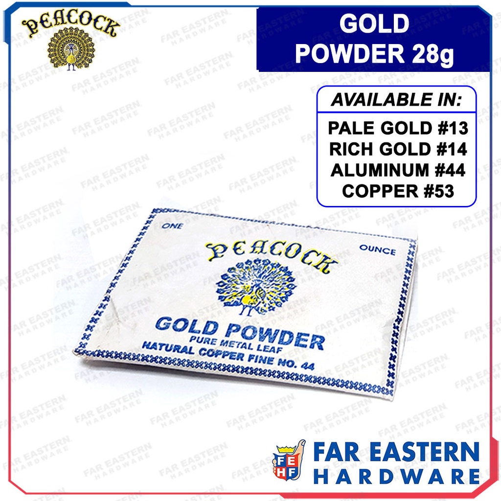 PEACOCK Gold Powder 28g 13 14 44 53 Shopee Philippines