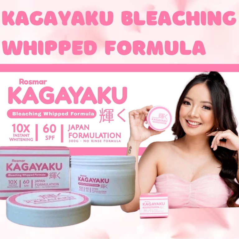 Rosmar Kagayaku Bleaching Whipped Spf Formula Scrub Lotion Soap