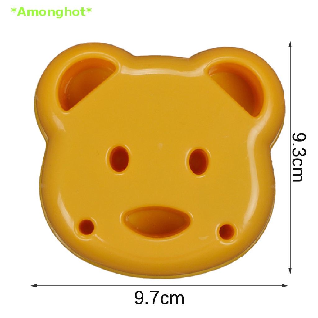 Amonghot Teddy Bear Sandwich Mold Bento Lunch Sandwich Bread Mold