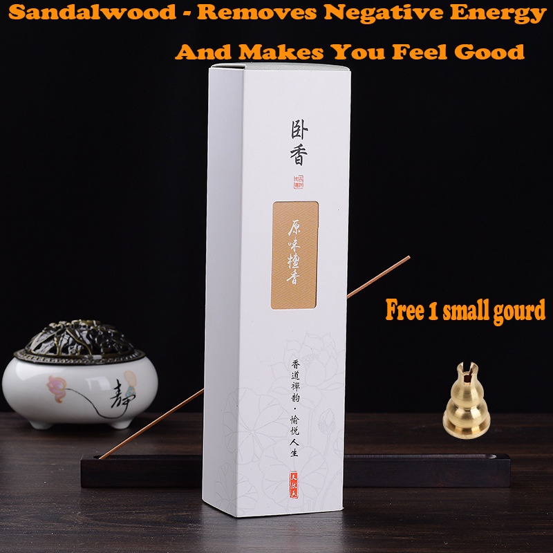 SWL 400PCS Box Natural Incense Sandalwood Insence Stick Metal Incense