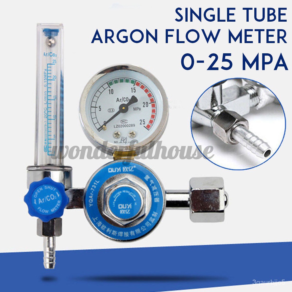 Argon CO2 Gas Mig Tig Flow Meter Welding Weld Regulator Gauge Welder 0