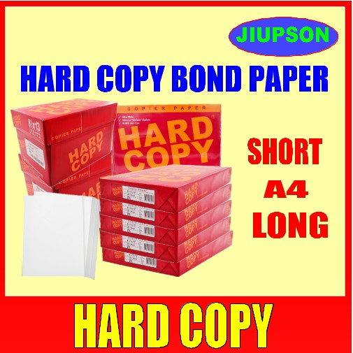 Hard Copy Bond Paper Short A Long Gsm Sheets Shopee