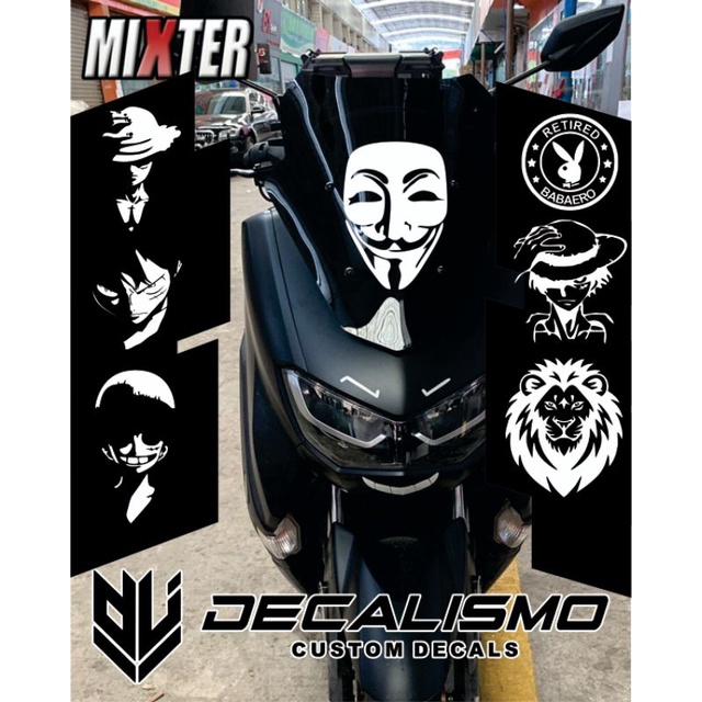 Universal Visor Decals Nmax Adv Pcx Shopee Philippines