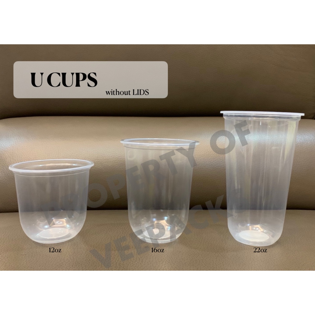 Pcs High Quality Plastic Ucups Milktea Cups With Lid Set Shopee