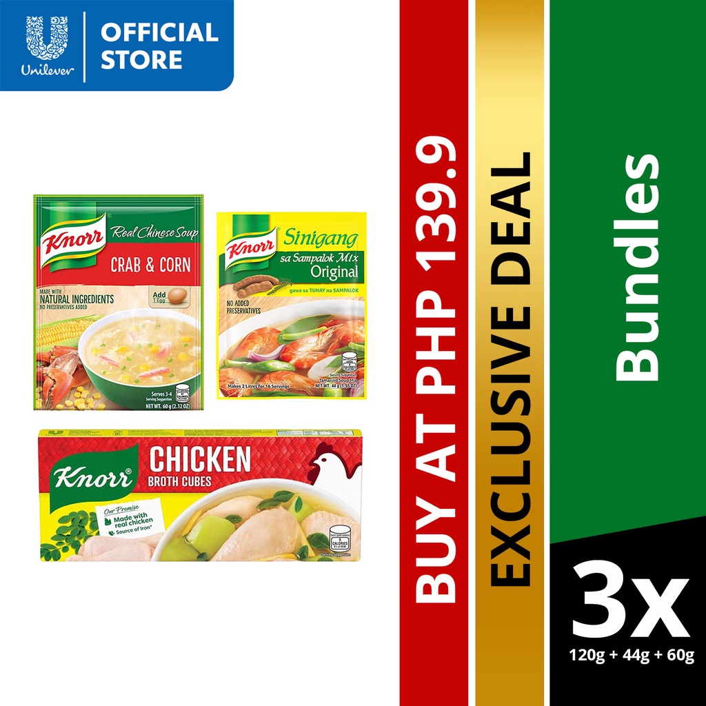 Knorr Cubes Chicken Savers G Knorr Sinigang Sampalok Mix G Knorr