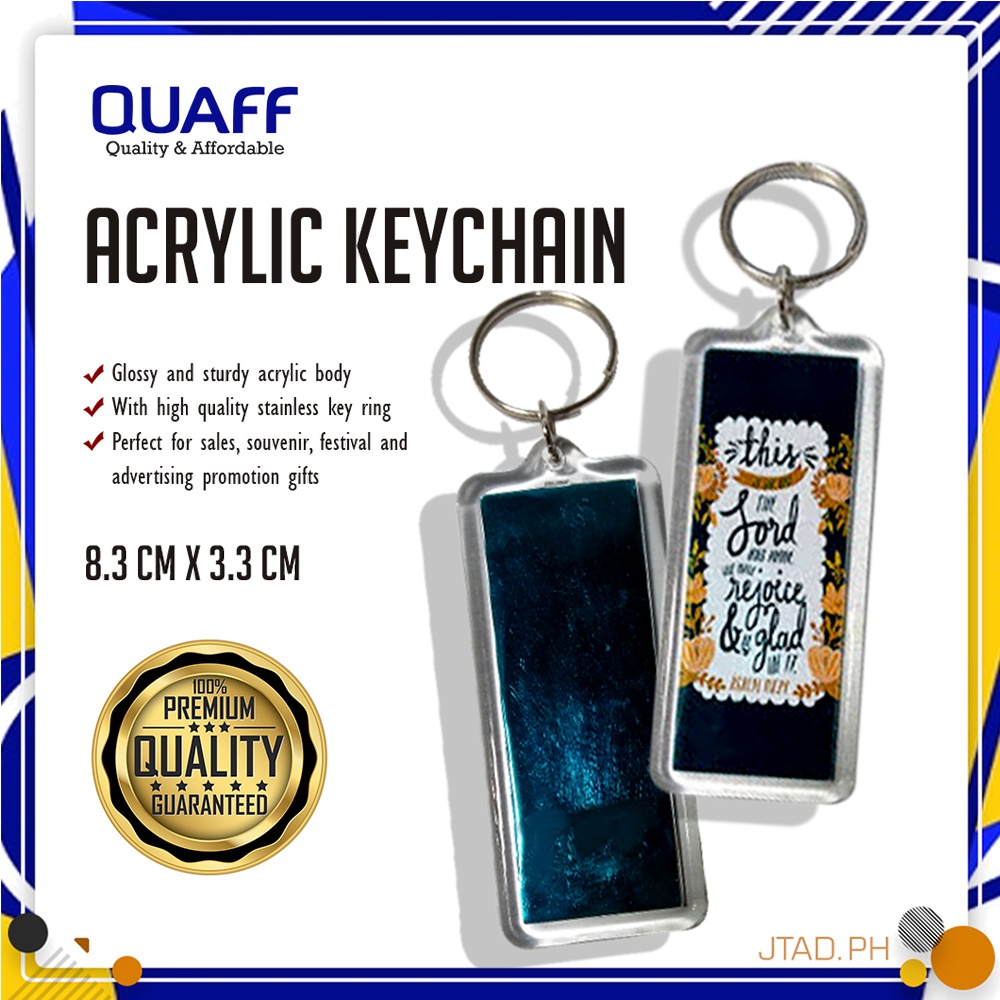 Pcs Quaff Acrylic Keychain Photo Insert Keychain Souvenir