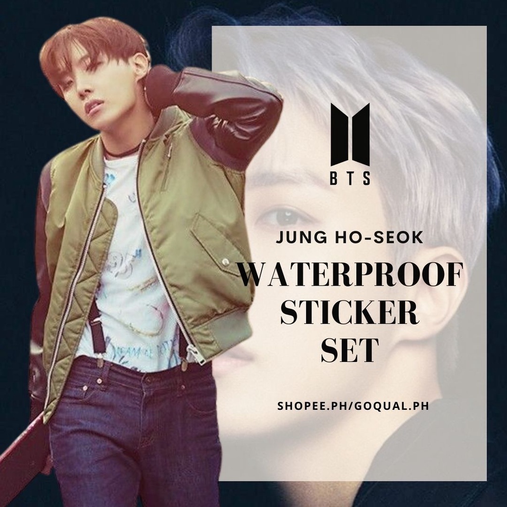 Bts J Hope Waterproof Sticker Set Jung Hoseok Jhope Shopee