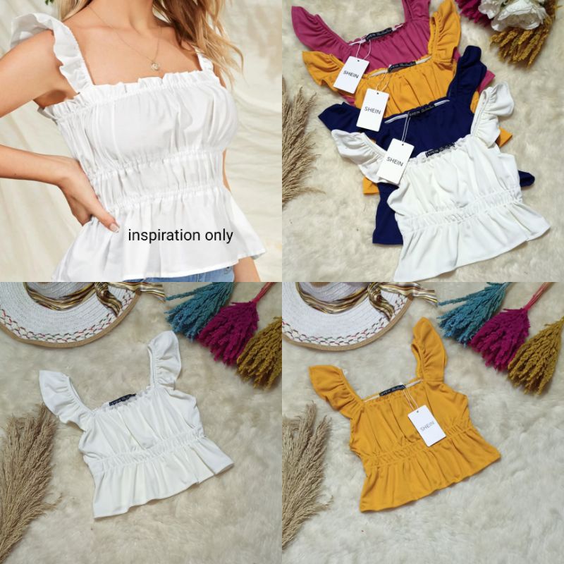 Babe Crop Top Knit W Label Shopee Philippines