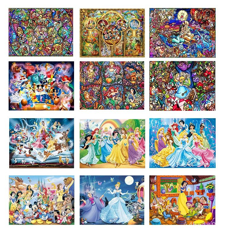 Disney D Diamond Painting Kit Set Cartoon Princess Series Cross Stitch