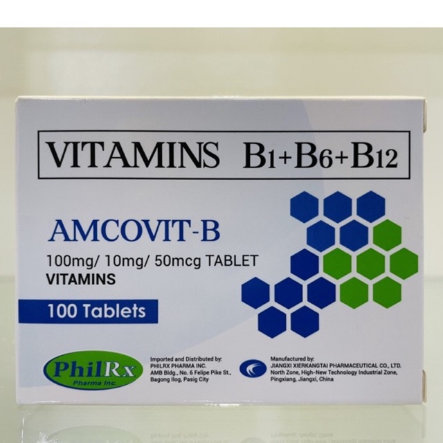 Amcovit B Vitamin B Complex Tablets Shopee Philippines