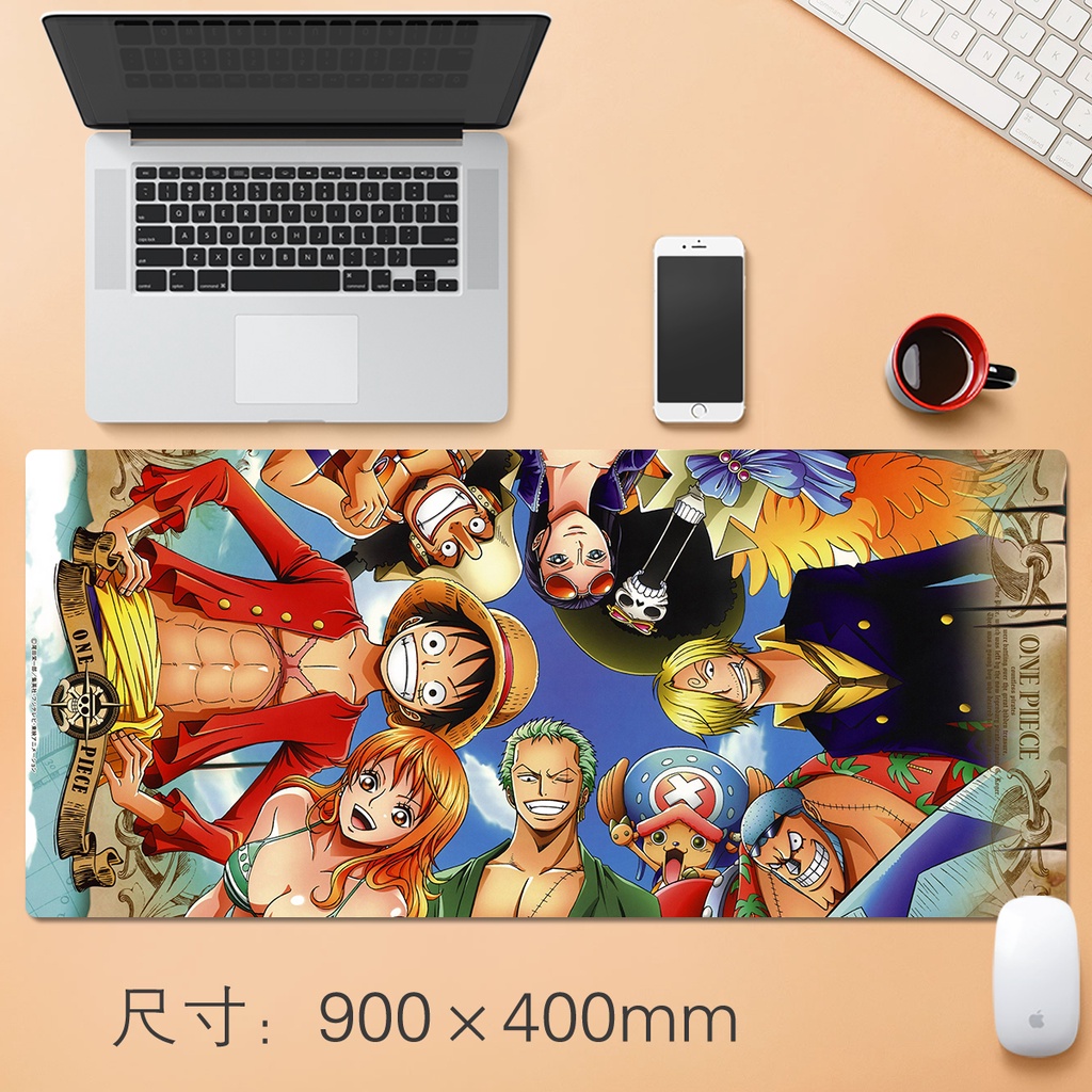 Anime One Piece Mouse Pad Oversized Luffy Sauron Empress Isnami Cartoon