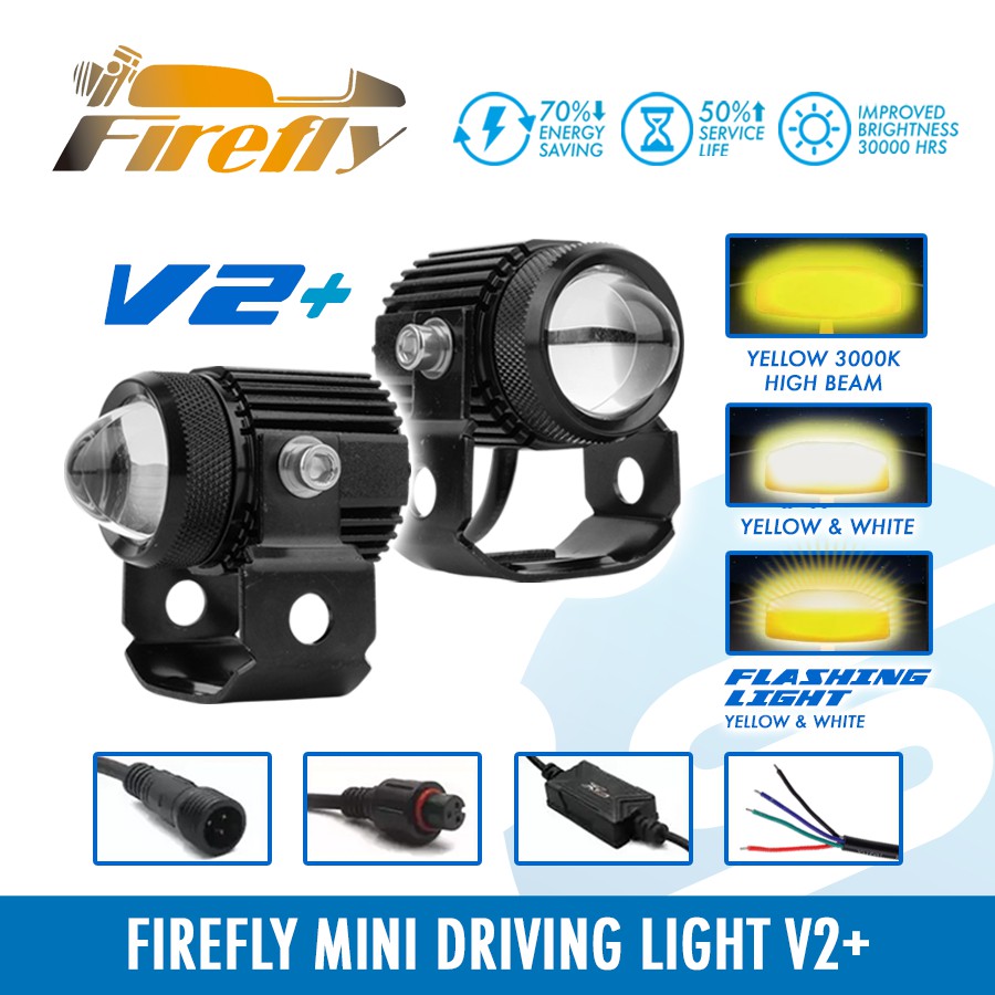 Firefly Surfy Motorcycle Mini Driving Light V With Flashing Brand