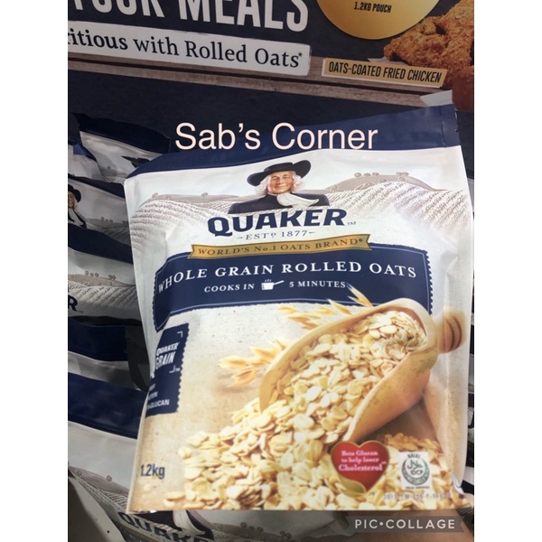 Quaker Whole Grain Rolled Oats Kg Shopee Philippines