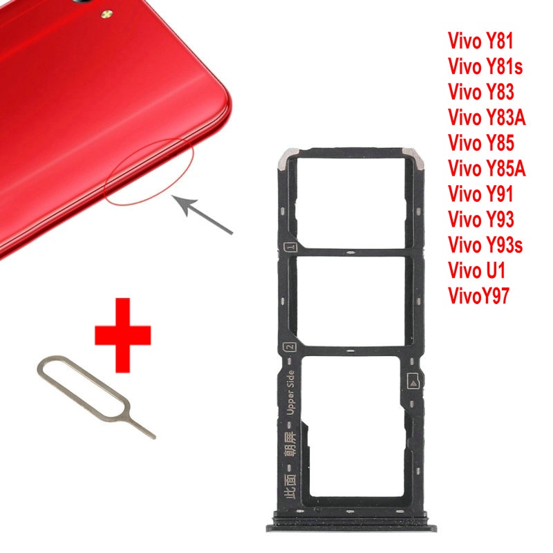 YD Parts Sim Card Tray For Vivo Y11 Y12 Y15 Y17 Y19 Y81 Y81s Y83