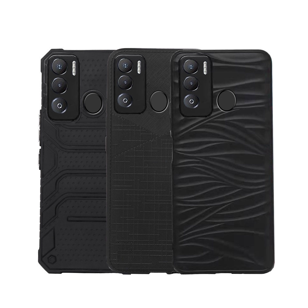 Black Color Casing For Tecno Pova 4 2 3 Camon 17P 18 PREMIER 16 SE Pro