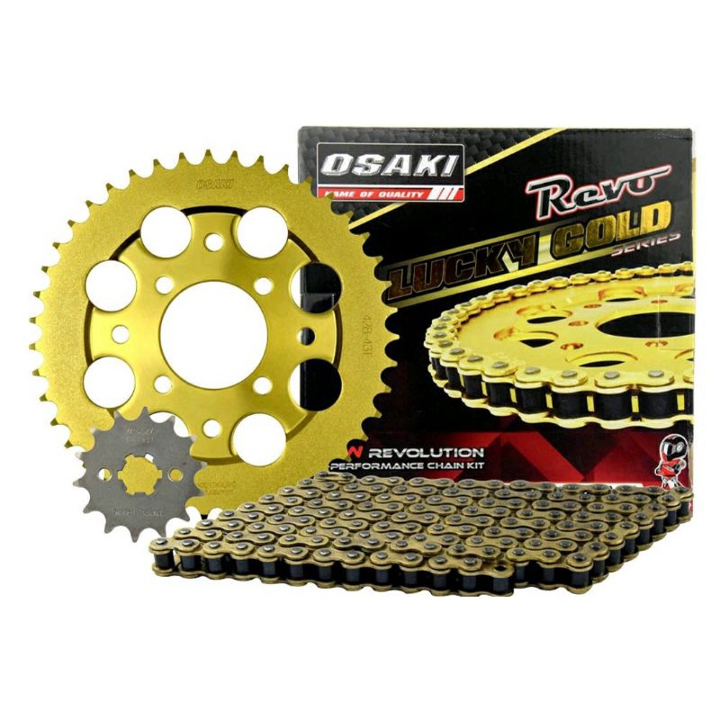 Chain Sprocket Set Gold Raider 150 Fi New Breed Reborn Shopee Philippines