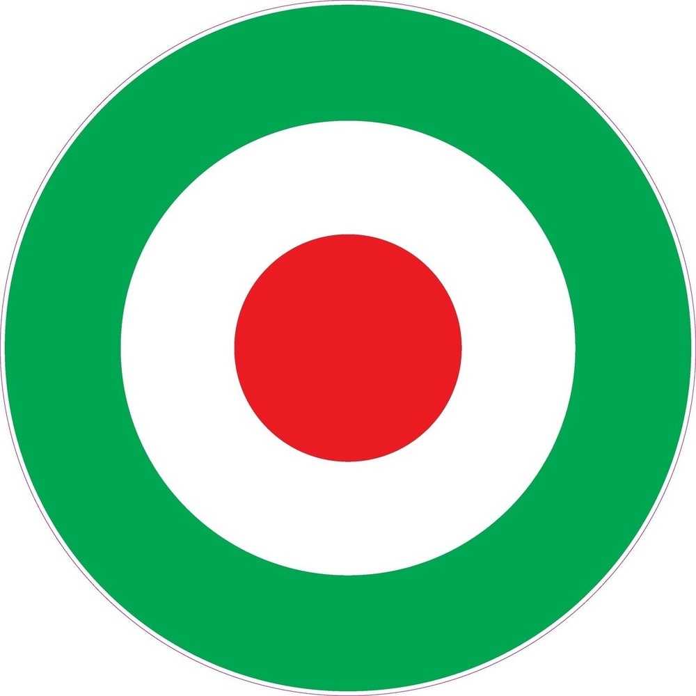 Raf Roundel Italian Green Vinyl Stickers Choice Of Sizes Scooter The