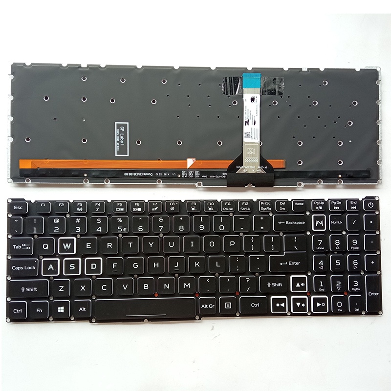 US Keyboards Colorful RGB Backlit Keyboard For Acer Nitro 5 AN515 57