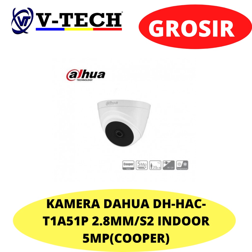 Dahua Two Dh Hac T A P Camera Mm S Indoor Mp Cooper Shopee