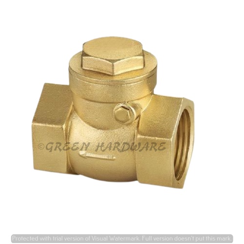 Pcs Female Thread Brass Non Return Swing Check Valve