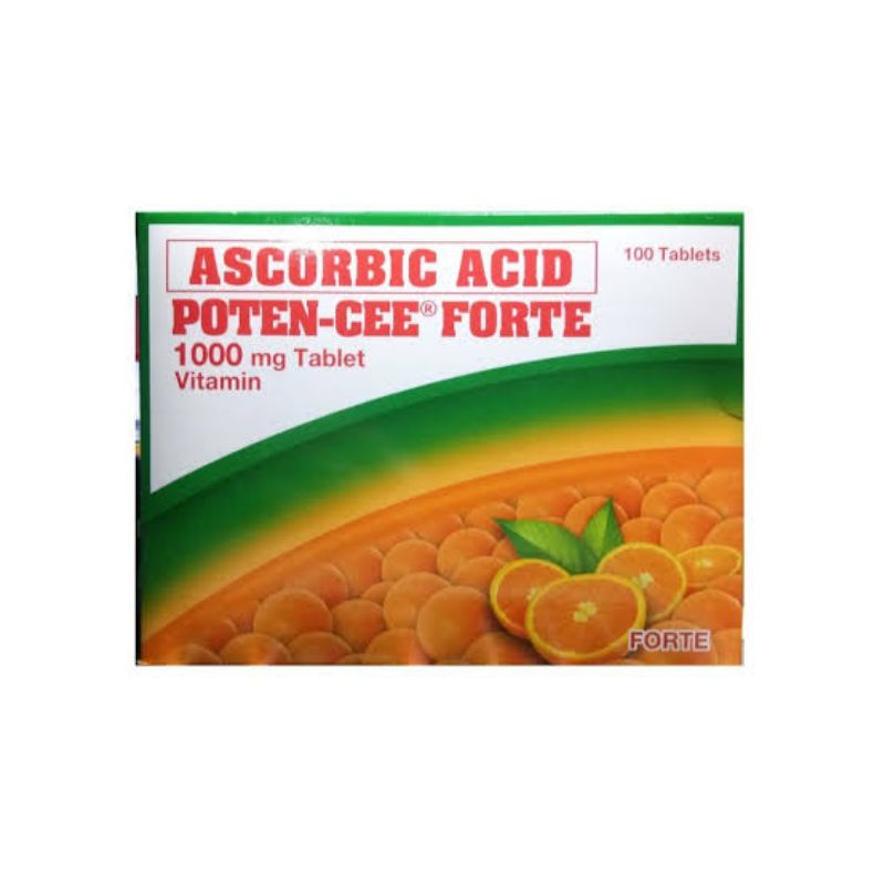 POTEN CEE FORTE 1000mg ASCORBIC ACID 100 Tablets 30 Tablets