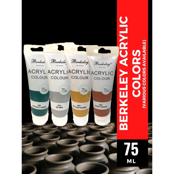 BERKELEY Acrylic Colors 75 ML Paint Painting Art Colours Easel