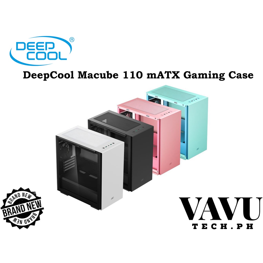 Deepcool Macube Black White Pink Matx Desktop Computer Pc Case