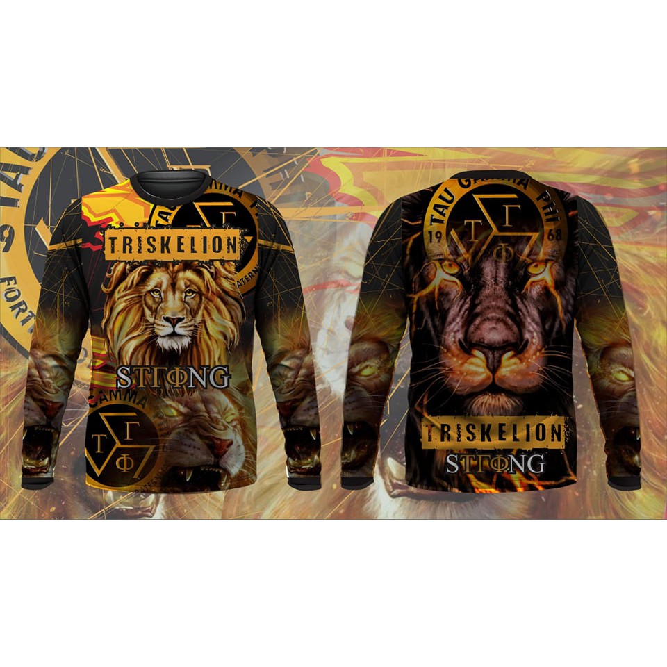 Triskelion Fratshirt Frat Shirt Full Sublimation Sublimation Long