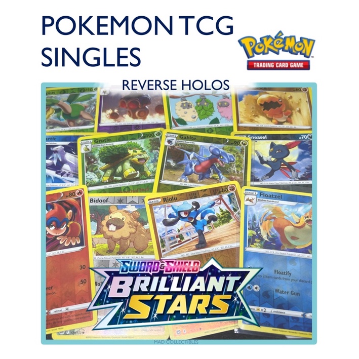 Pokemon TCG Singles Brilliant Stars Reverse Holo Cards Grotle