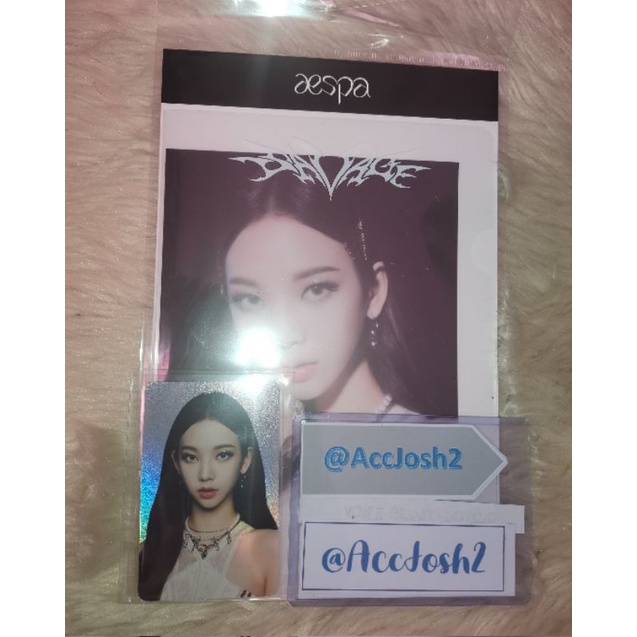 AESPA KARINA SAVAGE POSTCARD HOLOGRAM SET Shopee Philippines