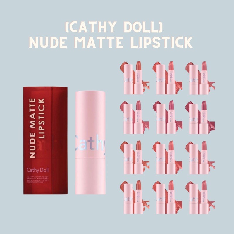 Cathy DOLL X BRIGHTWIN Nude Matte Lipstick Shopee Philippines