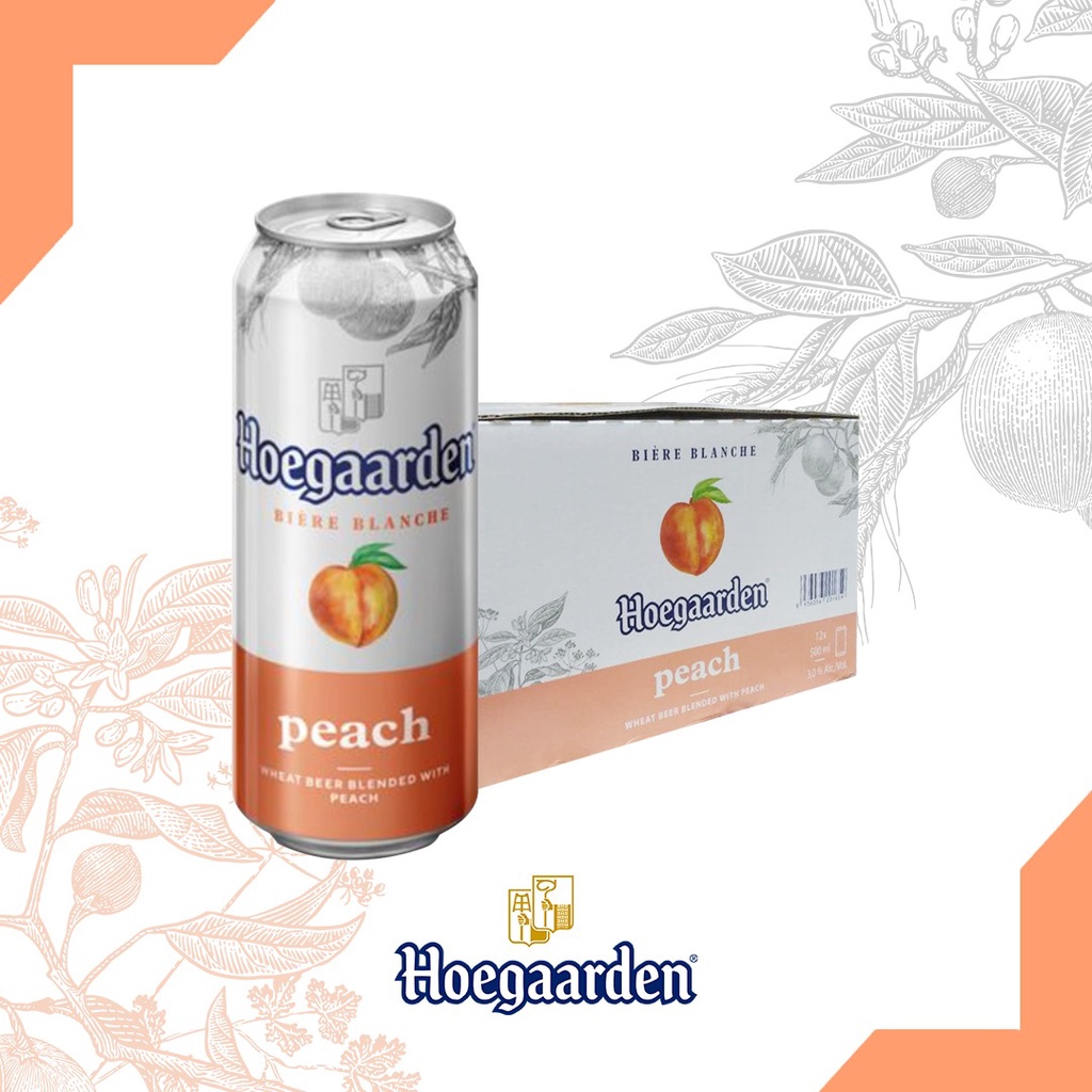 Hoegaarden Peach Beer Ml Can X Case Shopee Philippines