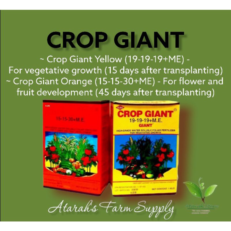 Crop Giant Foliar Fertilizer Shopee Philippines