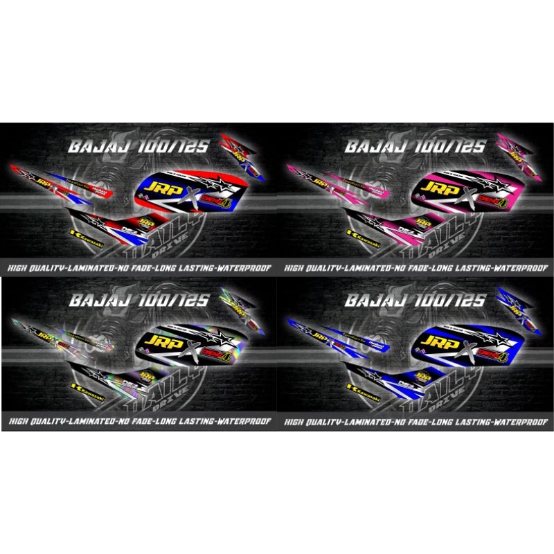 Kawasaki Bajaj Ct Decal Sticker Latest Jrp Design And