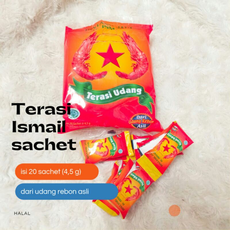 Terasi Tuban H Ismail Sachet Packaging 1 Pax Contents 20 Sachets