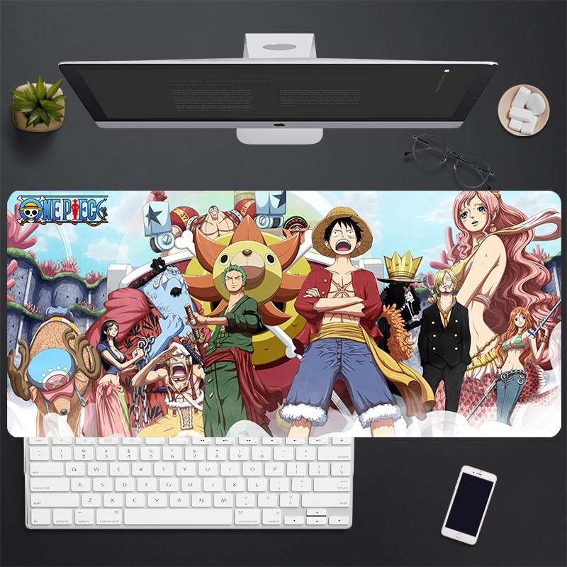 Anime One Piece Mouse Pad Oversized Luffy Sauron Empress Ace Nami