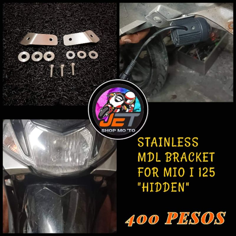 Hidden Stainless Mdl Bracket For Mio I Shopee Philippines