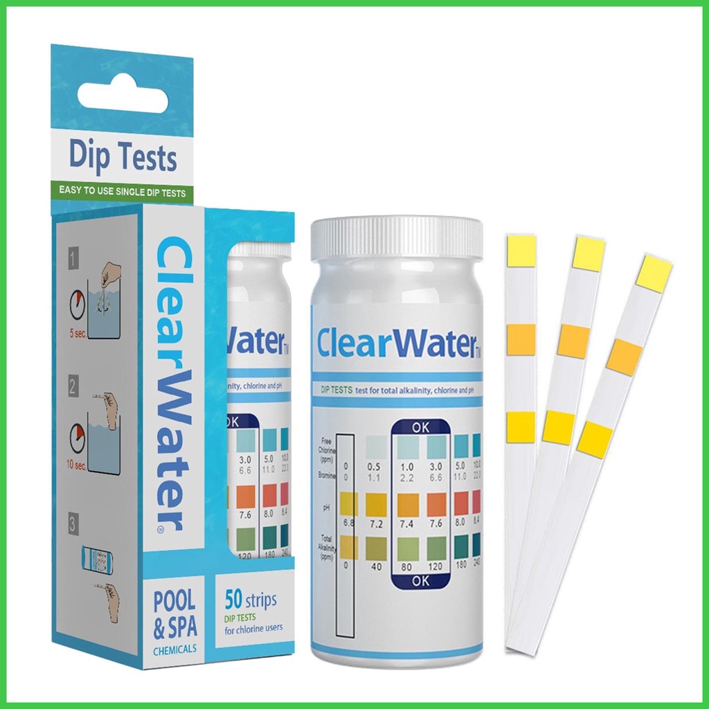 Pool Test Strips Pcs Water Ph Tester Kit In Water Quality Testing