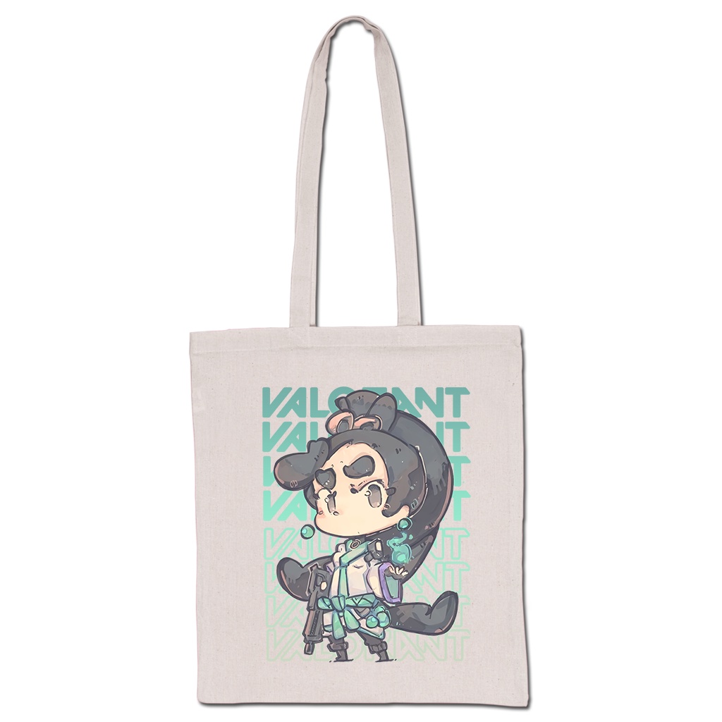 High Quality Katsa Zip Tote Bags By MAREAN TOTE Valorant 5 Inspired