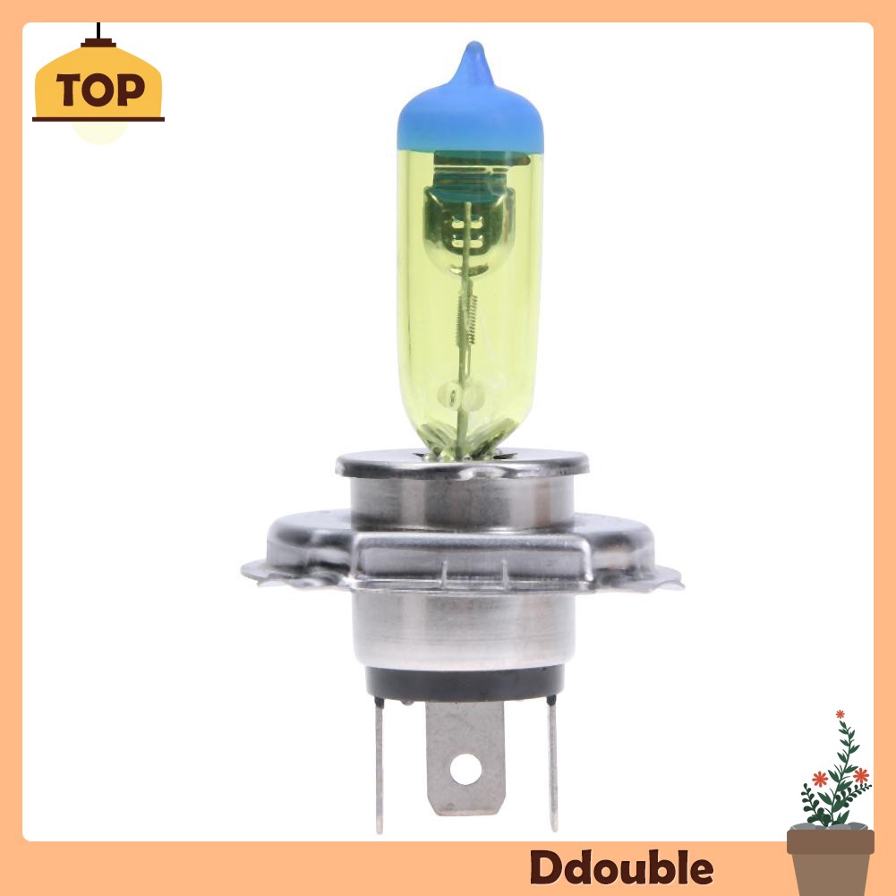 Ddouble Ph Ddou 1pc Quartz Glass H4 3000K 100W Car Auto Yellow