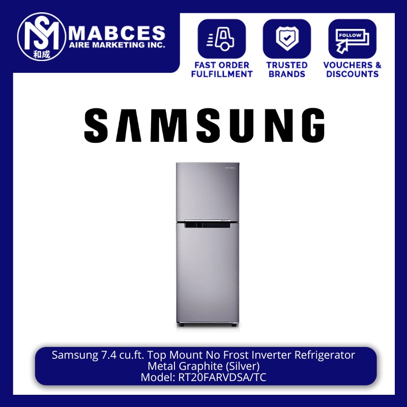 Samsung Cu Ft Top Mount No Frost Inverter Refrigerator Metal