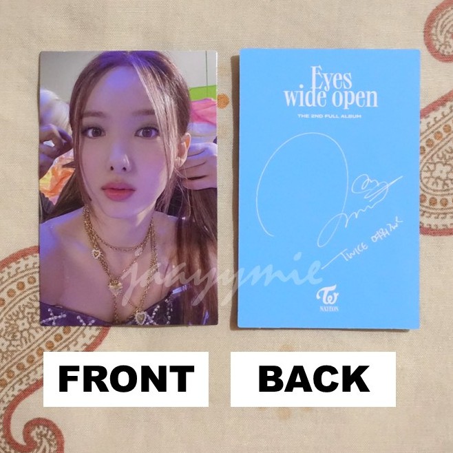 Twice Official Eyes Wide Open Album Photocard Nayeon Jeongyeon Momo