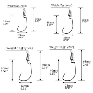 Lead Head Fishing Hooks G G G G Bullet Jig Head Hooks Sliver