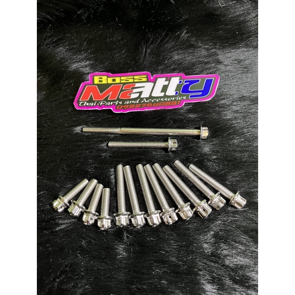 Cnc Crankcase Bolt Set For Mio I M Soul I Gt Shopee Philippines