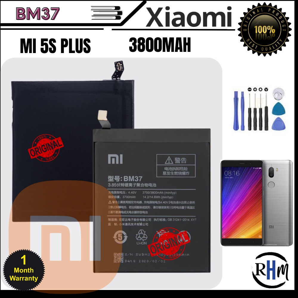 Xiaomi Mi S Plus Battery Model Bm Mah Original High Quality