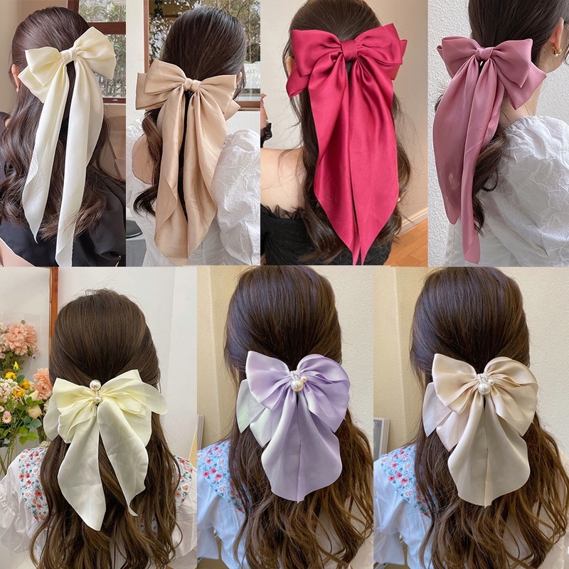 Women Ribbon Hair Tie Hair Accessories Bowknot Ribbons Braided Hairpins