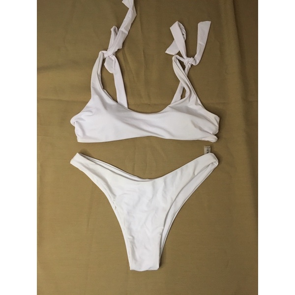 Preloved Zaful White Bikini ActualPhoto Shopee Philippines