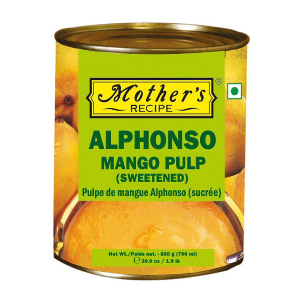 Mother S Recipe Alphonso Mango Pulp Sweetened Shopee Philippines